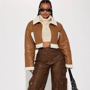 Nights Out Faux Leather Jacket